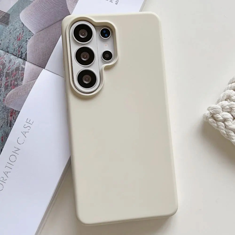 Liquid Silicone Case For Samsung Galaxy S26 S24 S25 Ultra Plus Fe A17 A36 A56 A37 A57 Candy Color Flocking Protective Soft Cover